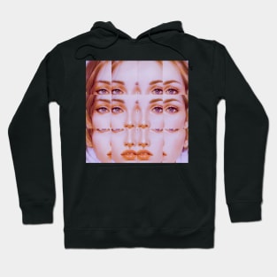 BELONGING Glitch Art Trippy Portrait Hoodie